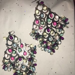 Large chandelier earrings